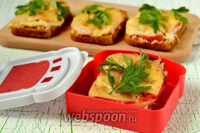 Фото Горячие бутерброды с ржаным хлебом