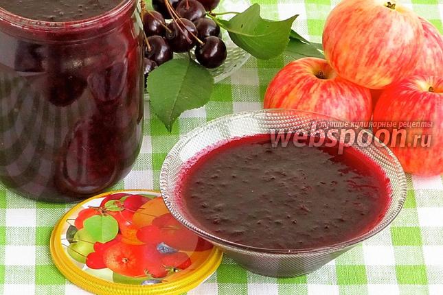 Фото Повидло из вишен и яблок