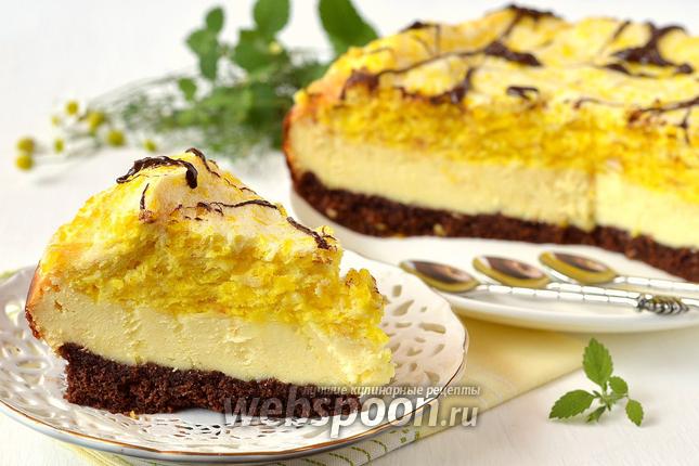 Фото Сырник с кокосовой шапочкой в мультиварке