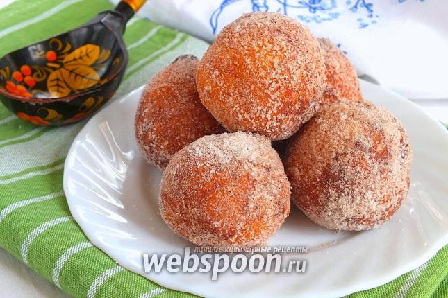 Фото Творожные пончики с корицей