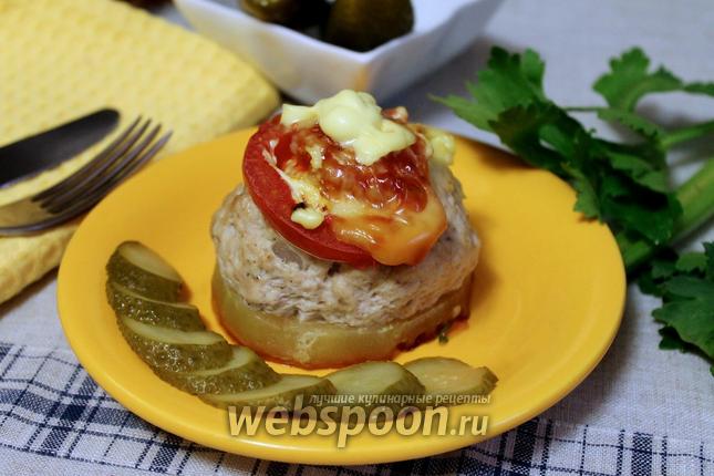 Фото Кабачки фаршированные мясом в духовке