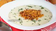 Фото рецепта Суп-пюре из цветной капусты с крекерами
