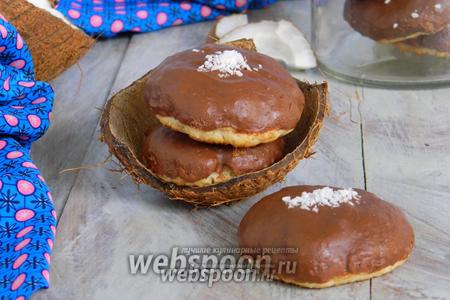 Фото рецепта Кокосовое печенье в шоколаде