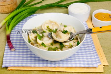 Фото рецепта Пельмени с чёрной редькой