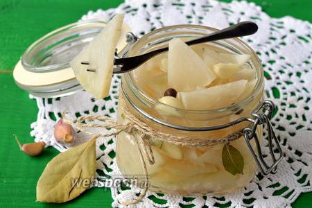 Фото рецепта Кольраби маринованная