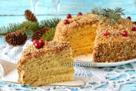Торт рыжик классический рецепт с заварным кремом с фото пошагово