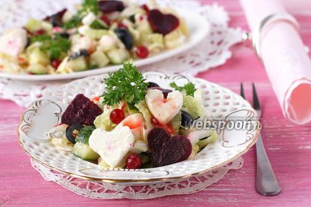 Салат «Козел в огороде» с овощами и картошкой фри