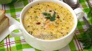 Фото рецепта Сырный суп с лососем