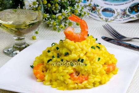 Фото рецепта Ризотто с креветками