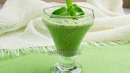 Фото рецепта Коктейль из зелёных овощей с йогуртом