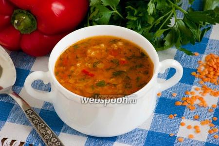 Фото рецепта Томатный суп с чечевицей