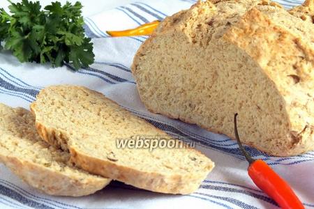 Фото рецепта Бездрожжевой хлеб