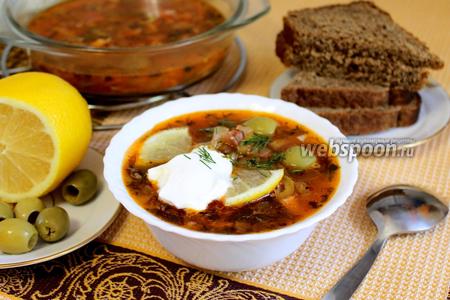 Фото рецепта Солянка сборная в микроволновке