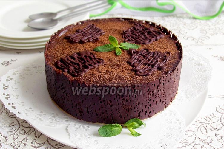 Фото Шоколадный торт без выпечки