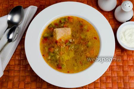 Фото рецепта Рассольник с сёмгой