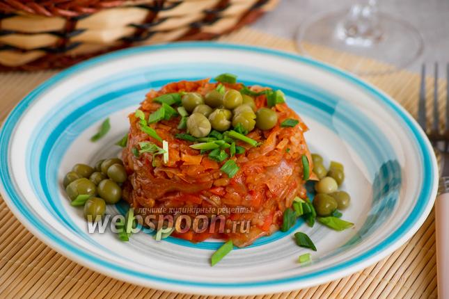 Фото Рис с овощами и капустой