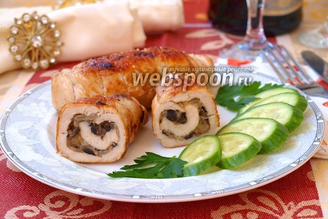 Фото Куриные рулетики с грибами