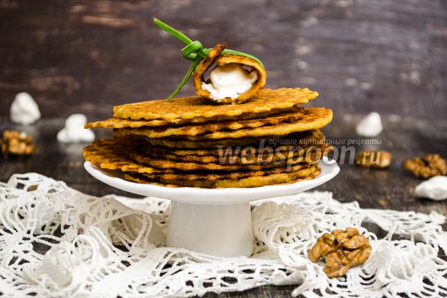 Фото Вафли из кукурузной муки с орешками