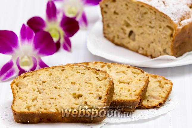 Фото Йогуртовый кекс с грушей и овсяными хлопьями