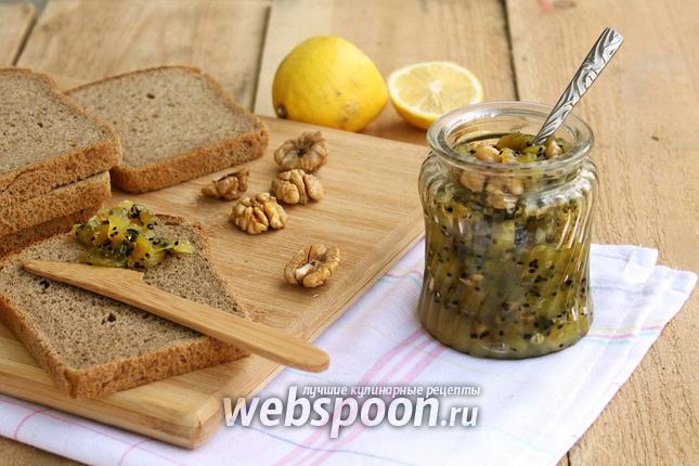 Фото Джем из киви орехами