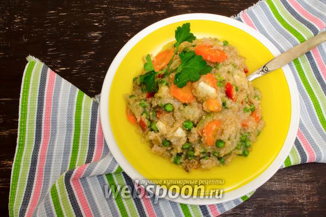 Фото Пшеничная каша с овощами