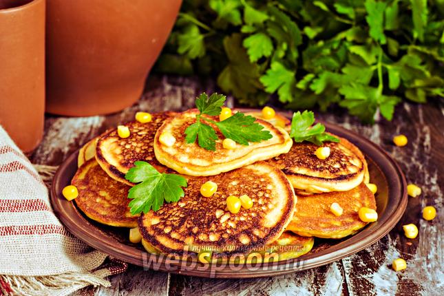 Фото Кукурузные оладьи