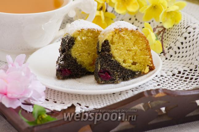 Фото Кекс с маком и вишней