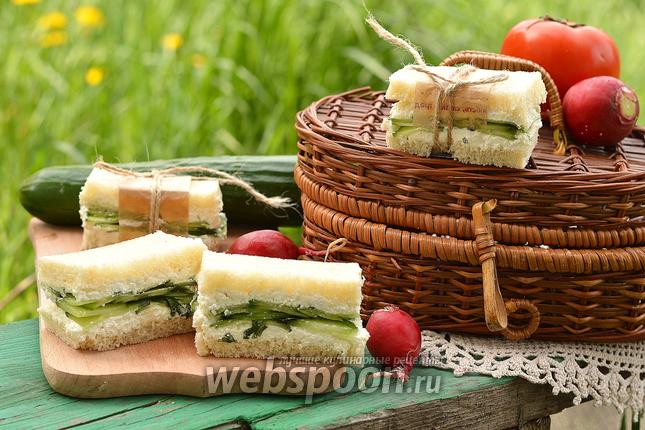 Фото Сэндвич с огурцами