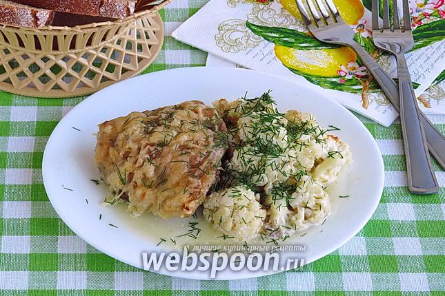 Фото Куриные бёдрышки с цветной капустой в аэрогриле