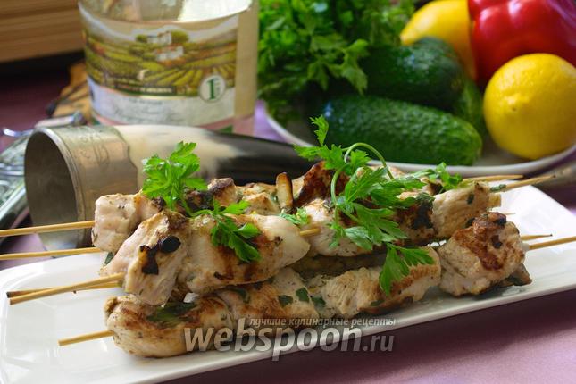 Фото Мятный шашлык из курицы