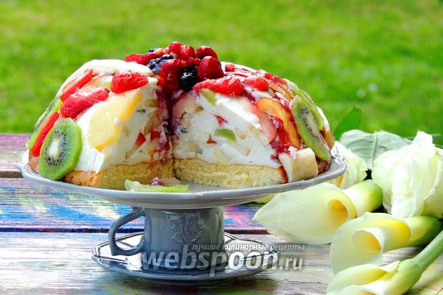 Фото Торт «Фруктовый рай»