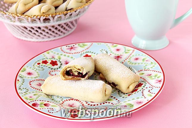 Фото Миндальные рогалики с джемом