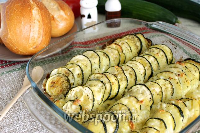 Фото Кабачки запечёные с картошкой