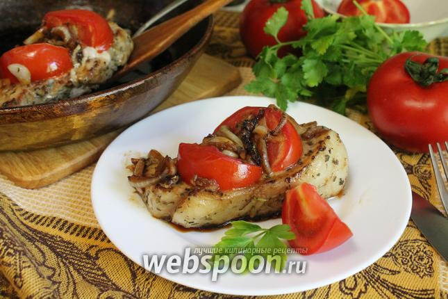 Фото Свиные котлеты с помидорами и прованскими травами