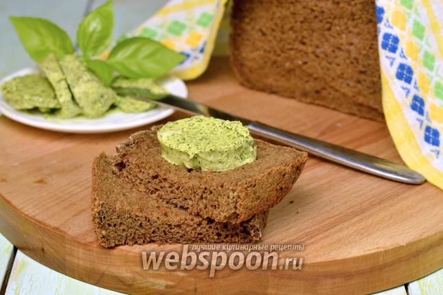 Фото Ароматное масло с укропом и чесноком