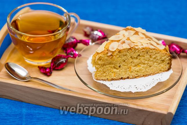 Фото Кукурузно-миндальный пирог с апельсином