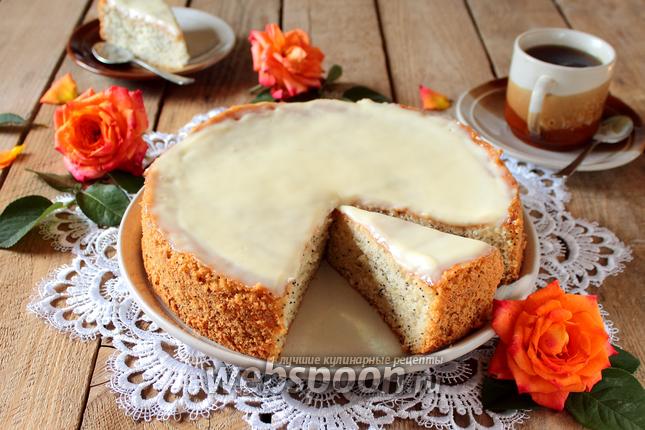 Фото Пирог с маком и сливочной заливкой