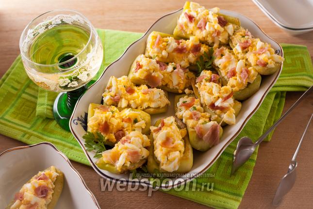 Фото Жареный огурец с сыром и чесноком