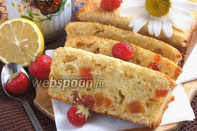 Фото Творожный кекс с шафраном и цукатами