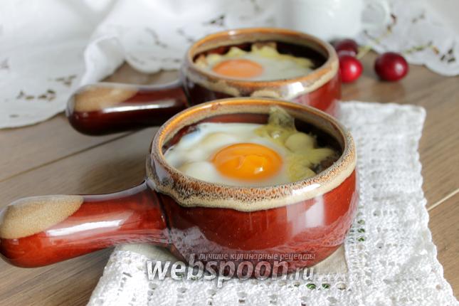 Фото Яйца с грибами и сыром