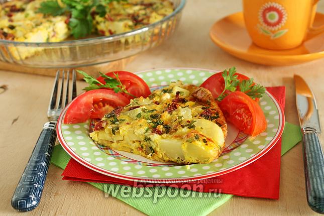 Фото Омлет в духовке с картошкой и сыром