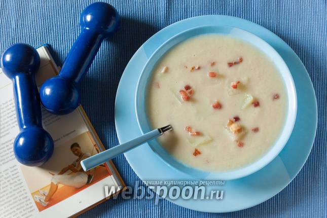 Фото Диетический суп-пюре с кольраби