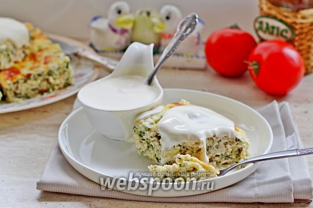Фото Запеканка из кабачков и курицы