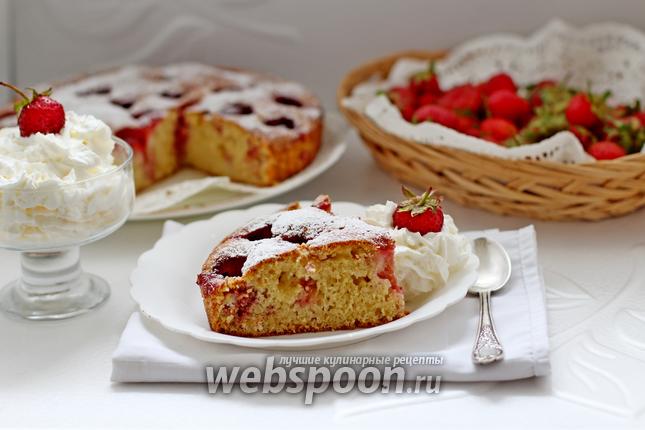 Фото Пирог с клубникой