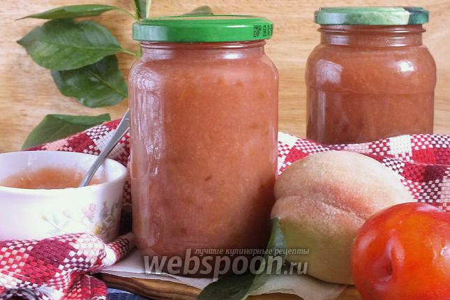 Фото Персиково-сливовый конфитюр