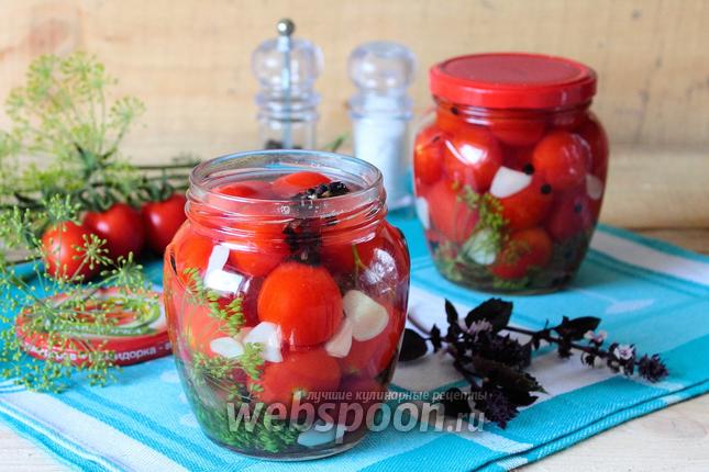 Рецепт Быстрые маринованные помидоры черри