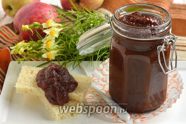 Фото Шоколадное яблочное пюре на зиму