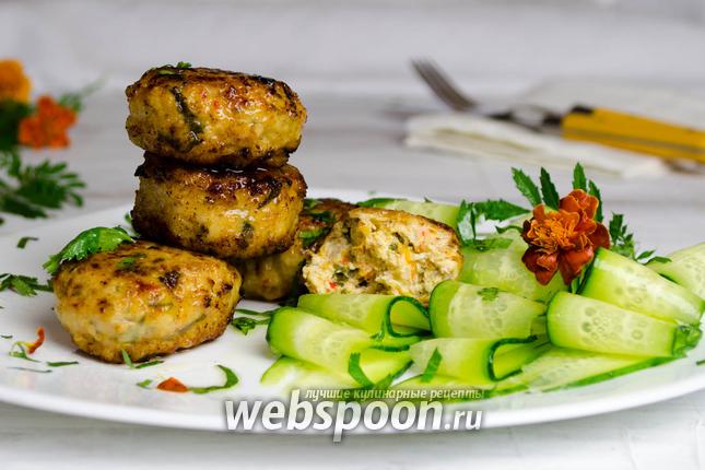 Фото Индюшиные котлеты с овощами