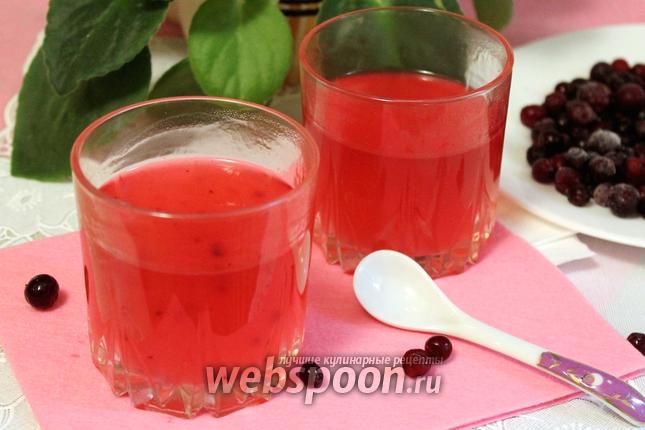 Фото Клюквенный кисель