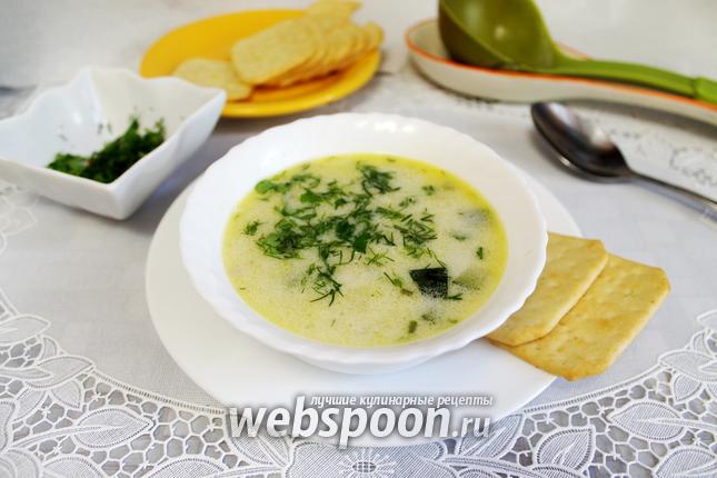 Фото Сливочный суп с курицей и цукини